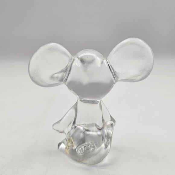 Vintage Fenton Glass Mouse Figurine Paperweight Clear 3 in SEE DESCRIPTION - Picture 4 of 10